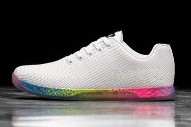 Basket Nobull Superfabric Neon Trainer Homme Blanche | ZC7640183