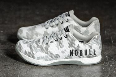 Basket Nobull Superfabric Trainer Femme Blanche Camouflage | FG6172940