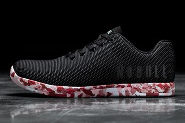 Basket Nobull Superfabric Trainer Femme Noir Rouge | SR0715692
