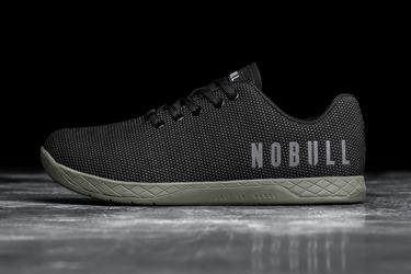 Basket Nobull Superfabric Trainer Homme Noir Vert Foncé | PN4018726