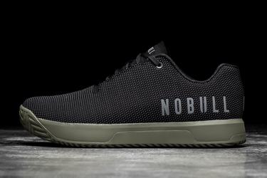 Basket Nobull Superfabric Trainer Homme Noir Vert Foncé | PV0169724
