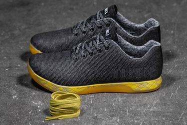 Basket Nobull Superfabric Trainer Homme Noir Jaune | TH4832150