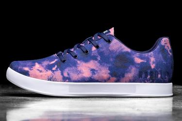 Basket Nobull Tie-Dye Canvas Trainer Femme Indigo Rose | WZ6890172