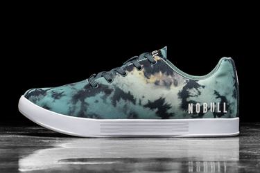 Basket Nobull Tie-Dye Canvas Trainer Homme Turquoise | ZW0963412