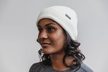 Bonnet Nobull Cuffed Beanie Femme Blanche | SJ2974681
