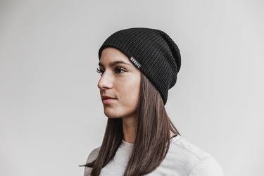 Bonnet Nobull Waffle Beanie Femme Noir | AP5038427