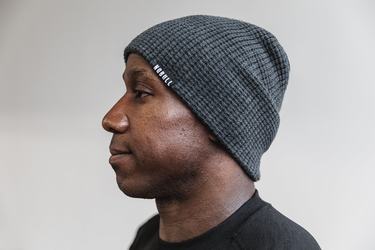 Bonnet Nobull Waffle Beanie Homme Grise Foncé | JR7396512
