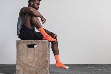 Chaussettes Nobull Crew Femme Corail | WN0925718