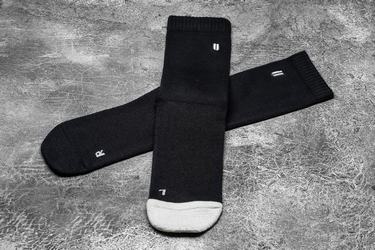 Chaussettes Nobull Crew Femme Noir | HD7182946