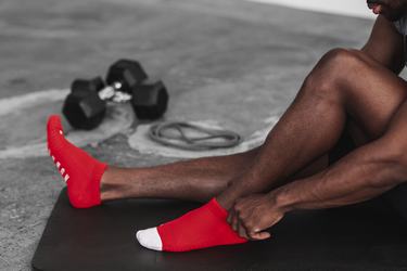 Chaussettes Nobull Low Homme Rouge Blanche | CR7594301