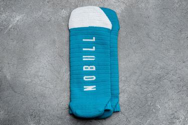 Chaussettes Nobull Low Neon Femme Bleu Blanche | OJ9841503