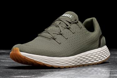 Chaussures Running Nobull Army Ripstop Runner Homme Vert Olive | ZA1470986