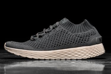 Chaussures Running Nobull Knit Runner Femme Grise Foncé Blanche | RA3048957