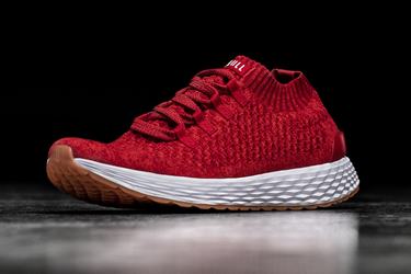Chaussures Running Nobull Knit Runner Femme Rouge | XB4360271
