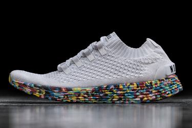 Chaussures Running Nobull Knit Runner Homme Blanche | KT3197246
