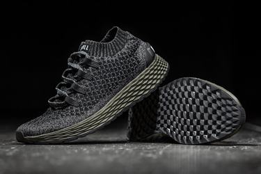 Chaussures Running Nobull Knit Runner Homme Noir Vert Foncé | OV7895304
