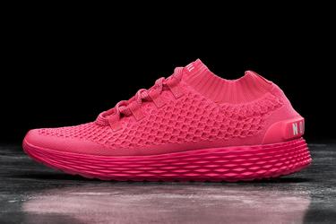 Chaussures Running Nobull Neon Knit Runner Homme Rose | HU5784903