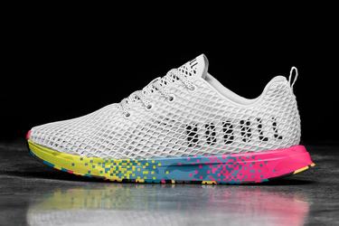 Chaussures Running Nobull Neon Mesh Runner Femme Blanche | YN7046518