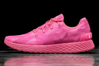 Chaussures Running Nobull Neon Ripstop Runner Femme Rose Camouflage | YL3127465