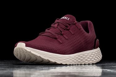 Chaussures Running Nobull Ripstop Runner Homme Rouge Foncé Blanche | NM6254937