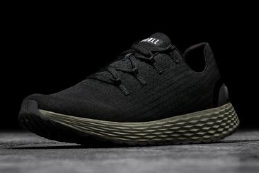 Chaussures Running Nobull Ripstop Runner Homme Noir Vert Foncé | VA8746953