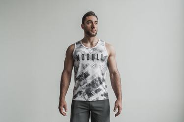 Debardeur Nobull Artists For Humanity Tank Homme Blanche Noir | DP2896731