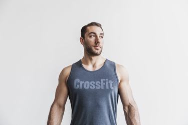 Debardeur Nobull Crossfit® Tank Homme Bleu Marine | BZ0487123