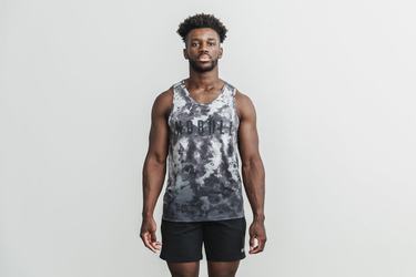 Debardeur Nobull Dip-Dye Tank Homme Blanche Noir | CK4920173