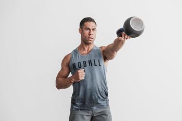 Debardeur Nobull Dip-Dye Tank Homme Bleu | GV0875942