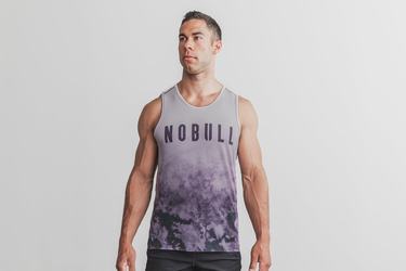 Debardeur Nobull Dip-Dye Tank Homme Violette | MC3842756