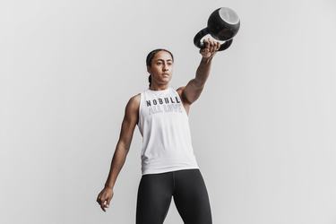 Debardeur Nobull High-Neck All Love Tank Femme Blanche | ZJ7609514