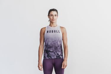 Debardeur Nobull High-Neck Dip-Dye Tank Femme Violette | EI5417206