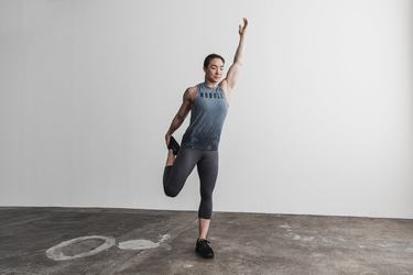 Debardeur Nobull High-Neck Dip-Dye Tank Femme Bleu | NZ1723054