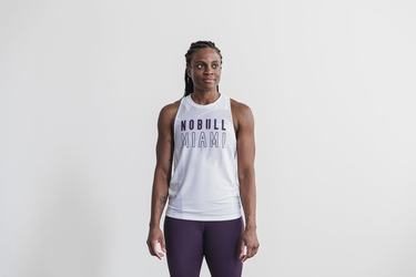 Debardeur Nobull High-Neck Miami Palm Tank Femme Violette | BE8593720