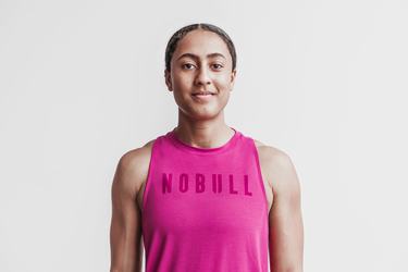 Debardeur Nobull High-Neck Tank Bright Colors Femme Rose | BC9146507