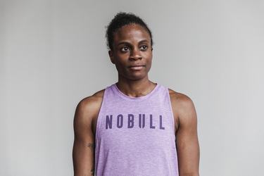 Debardeur Nobull High-Neck Tank Bright Colors Femme Violette | BW6354827