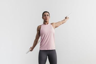 Debardeur Nobull High-Neck Tank Bright Colors Femme Rose | DF4781302