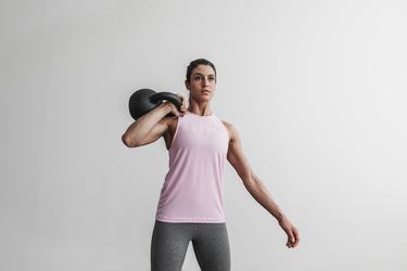 Debardeur Nobull High-Neck Tank Bright Colors Femme Rose | JC7109625