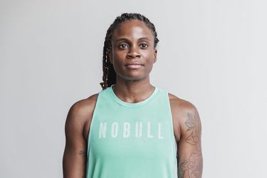 Debardeur Nobull High-Neck Tank Bright Colors Femme Turquoise Clair | TV5240619