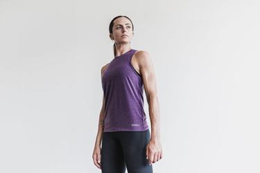 Debardeur Nobull High-Neck Tank Bright Colors Femme Violette | VX9450326