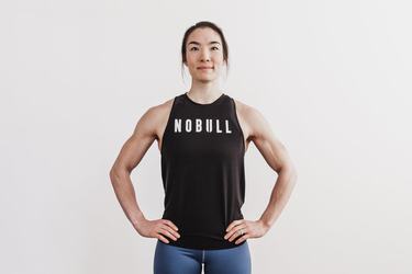 Debardeur Nobull High-Neck Tank Classic Colors Femme Noir Blanche | EW6841293