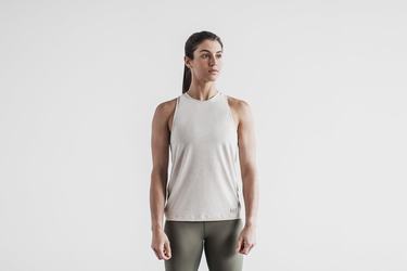 Debardeur Nobull High-Neck Tank Classic Colors Femme Beige | IG3701284