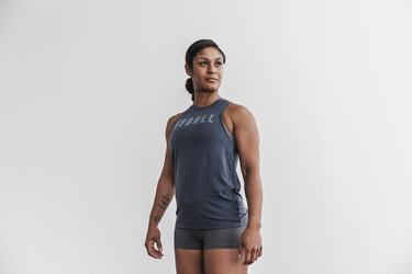 Debardeur Nobull High-Neck Tank Classic Colors Femme Bleu Marine | LZ3261057