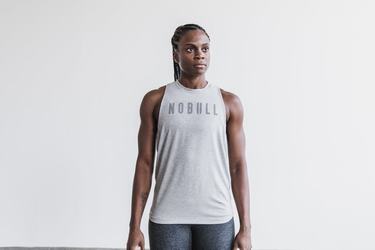 Debardeur Nobull High-Neck Tank Classic Colors Femme Grise Clair | SJ1930625