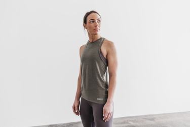 Debardeur Nobull High-Neck Tank Classic Colors Femme Vert | SU3402785