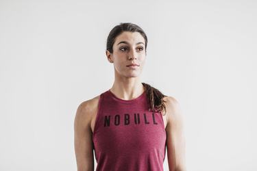 Debardeur Nobull High-Neck Tank Classic Colors Femme Rouge | TR3025968