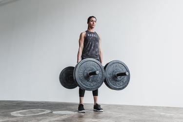 Debardeur Nobull High-Neck Tank Femme Grise | VG7621409