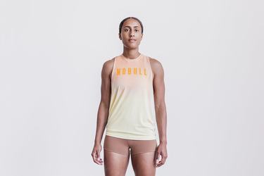 Debardeur Nobull High-Neck Tank Femme Jaune | JM5716023