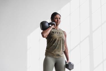 Debardeur Nobull High-Neck Tank Femme Vert Camouflage | GV2041639