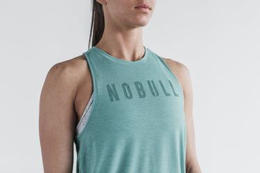 Debardeur Nobull High-Neck Tank Seasonal Colors Femme Bleu | CD2685379